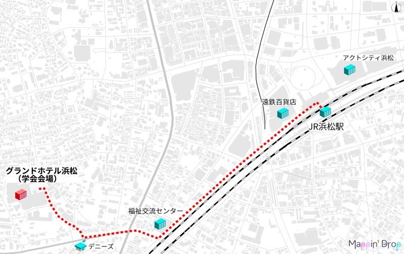 JR浜松駅からのアクセス